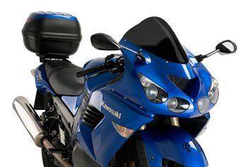 Гоночне вітрове скло Puig для KAWASAKI ZZR1400 2006-2020 темно-димчастого кольору 4057F