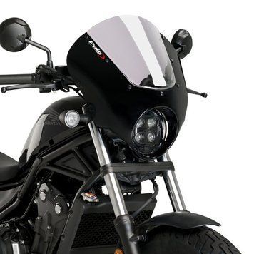 Полуобтекатели для Honda Rebel 500 CMX 20-25 Puig Dark Night 21102H глянцево-черный дымчатый