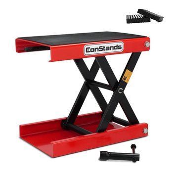 Подъемник для мотоцикла ConStands Mid-lift M. Подъемник для мотоциклов, вкл. 2 распорки до 500 кг красного