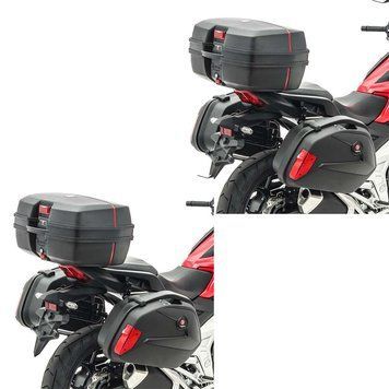 2x комплект бічних кофрів + центральний кофр для Yamaha TDM 900/850 SCT8 Bagtecs чорний