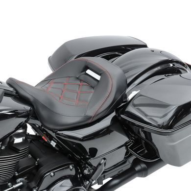Сидіння для Harley Street Glide Special 15-23 Craftride RH3 чорно-червоне
