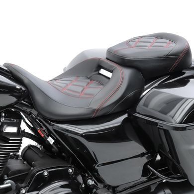 Сидіння для Harley Street Glide Special 15-23 Craftride RH3 чорно-червоне