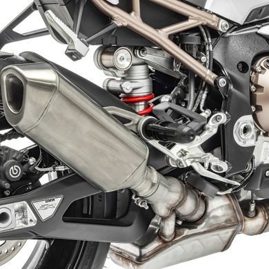 Набор 2х слайдеры защиты глушителя Motoguard CP4 (чёрные)