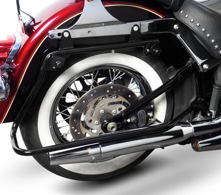 Бічний багажник для Harley Davidson Softail моделей 1986-2017 чорний Craftride