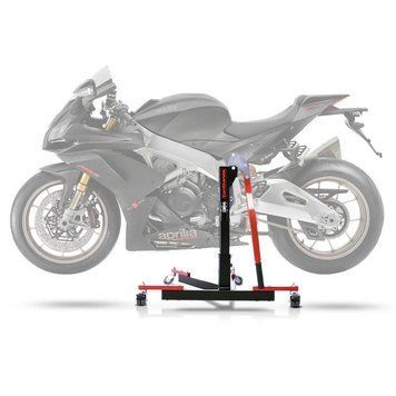 Центральна підставка ConStands Power-Evo, сумісна з Aprilia RSV4 1100 Factory 19-25 червоного кольору