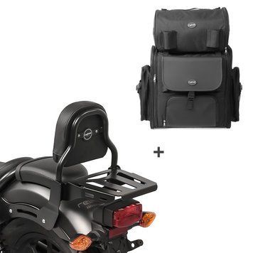 Спинка XS3 + задня сумка Honda Rebel 500 CMX 17-25 з багажником Craftride