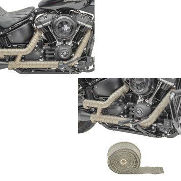 2x термозахисна стрічка для мотоцикла Craftride вихлопна стрічка титанова