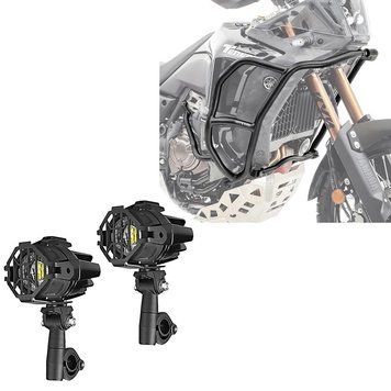 2 світлодіодні протитуманні фари S22X + захисні дуги для Yamaha Tenere 700 World Raid 22-24