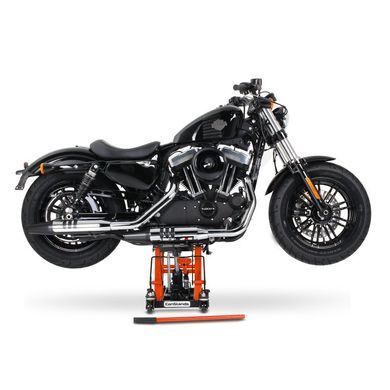 Ножничный подъемник Harley Davidson Softail Slim ConStands Mid-Lift L оранжевого цвета