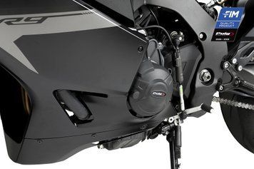 Захисні кришки двигуна (трекові) Puig для YAMAHA XSR900 2022-2026 чорного цвета 22654N