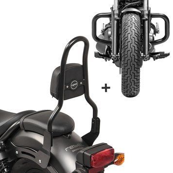 Комплект спинки для Honda Rebel 500 CMX 17-25 с защитной дугой Craftride RH7-3