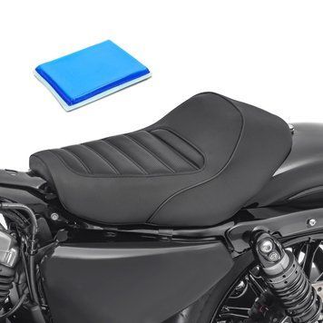 Одномісне гелеве сидіння для мотоцикла Harley Davidson Sportster Forty-Eight 48 Special 18-20 Craftride SO5 чорного кольору.