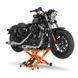 Гидравлическая подъемная платформа Harley Davidson Dyna Super Glide/Custom ConStands Mid-Lift XL оранжевого цвета