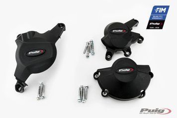 Захисні кришки двигуна (трекові) Puig для HONDA CBR600RR ABS 2009-2012 чорного цвета 21508N