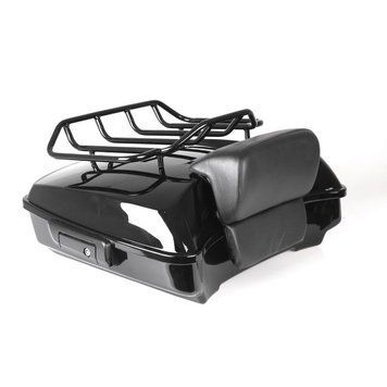 Центральный кофр подходит для Harley Davidson Street Glide Special 15-23 Craftride Razor GB1, включая черную решетку для багажа