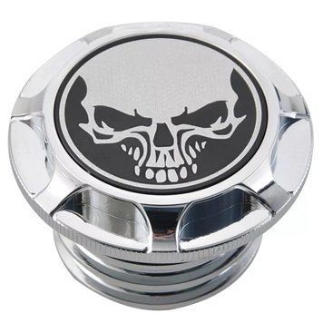 Кришка бака Skull TS11 для кастомних мотоциклів хром