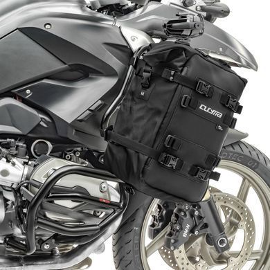 Комплект дуг верхней нижней XL + фары для BMW R 1200 GS 08-12 + сумки Motoguard черный CB8