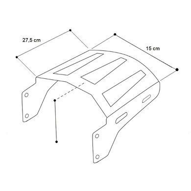 Багажник Solo Seat підходить для Harley Davidson Road King 97-05, хром Craftride