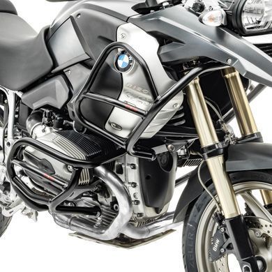 Комплект дуг верхней нижней XL + фары для BMW R 1200 GS 08-12 + сумки Motoguard черный CB8