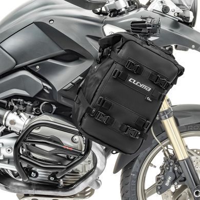 Комплект дуг верхней нижней XL + фары для BMW R 1200 GS 08-12 + сумки Motoguard черный CB8