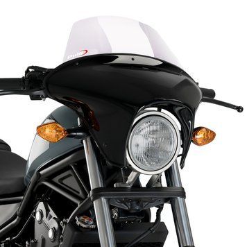 Обтекатель Batwing с ветровым стеклом для Honda Rebel 500 CMX 17-19 Puig SML прозрачный Touring 21060W