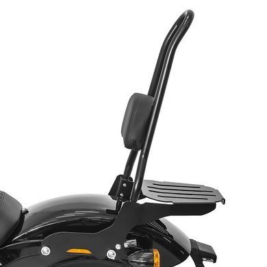 Спинка пассажира CSXL с багажником подходит для мотоциклов Harley Davidson Softail 18-26, черная, Craftride