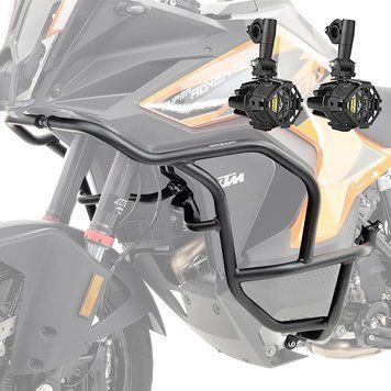 Комплект защитной дуги Motoguard KT27 + дополнительные противотуманные фары для KTM 1290 Super Adventure S / R 21-24