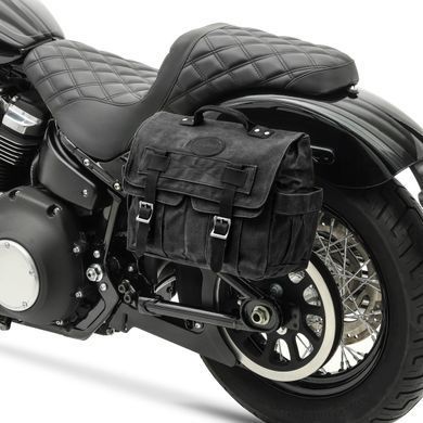 Комплект з 2х бічних сумок для Triumph Bonneville Bobber / Black Saddlebag Craftride CV1 чорний