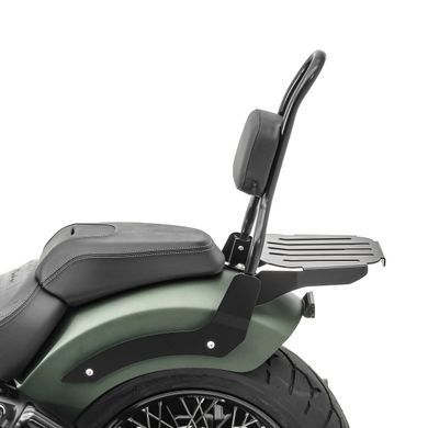 Спинка пассажира M3, совместимая с Indian Chief Bobber 21-24, с багажником, черная, Craftride