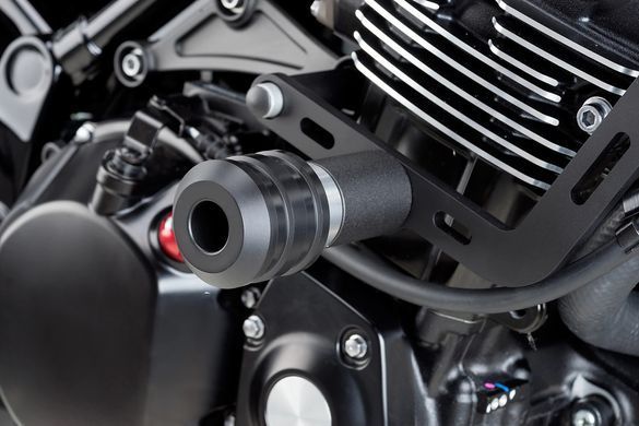 Винтажные слайдеры рамы Puig для KAWASAKI Z900RS SE 2022-2026 черного цвета 9598N