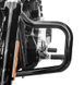 Комплект: Захисні дуги Mustache Harley Softail 18-25 чорного кольору + бічна накладка на бак M чорного кольору