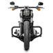 Комплект: Захисні дуги Mustache Harley Softail 18-25 чорного кольору + бічна накладка на бак M чорного кольору