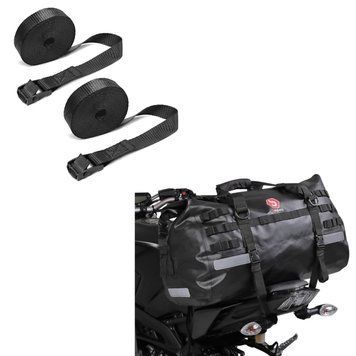 Комплект: сумка Drybag XB50, водонепроницаемая, объем 50 л + комплект крепежных ремней, крепежные ремни 150 см, 2 шт. черного цвета
