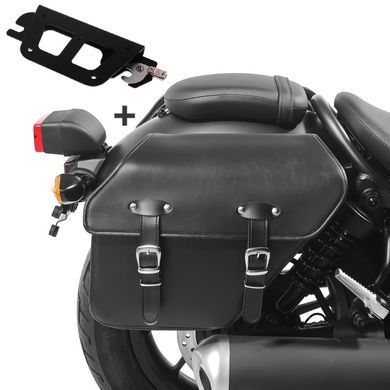 Комплект: Кофр для Kawasaki Vulcan S/Caf&eacute; 15-25 з утримувачем знімний лівий + Кофр для Kawasaki Vulcan S/Caf&eacute; 15-22 з утримувачем праворуч