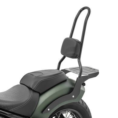 Спинка Craftride XL3 з багажником, чорна сумісна з Indian Chief Dark Horse 21-26