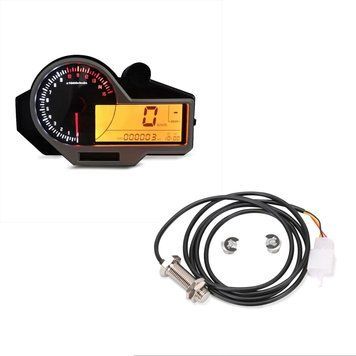 Комплект: Цифровий спідометр для мотоцикла Zaddox SM18 + універсальний датчик швидкості Zaddox