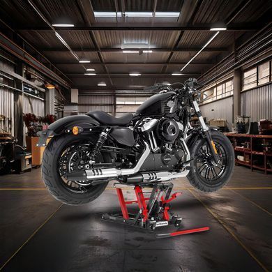 Ножничный гидравлический домкрат для Honda VTX 1300 R/S ConStands Mid-lift L красного цвета