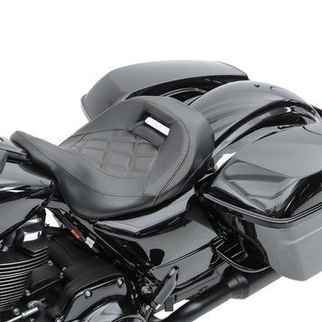 Сидіння Solo Seat Low Profile для Harley Davidson Touring 09-25 Craftride RH3 чорного кольору