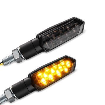 Светодиодные поворотники для Yamaha MT-07 / Tracer 700 с E-mark Lumitecs TX10 тонированные в черный цвет