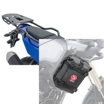 Комплект: багажник + тримач Yamaha Tenere 700 19-24 Bagtecs SLP багажник + сумка на захисну дугу Yamaha Tenere 700 Bagtecs K3 6Ltr чорний