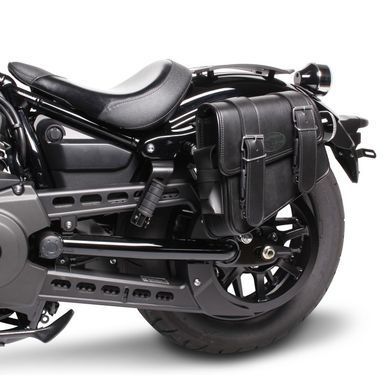 Мотоциклетні сідельні сумки Craftride Montana 8 літрів кожна пара, права та ліва, чорного кольору
