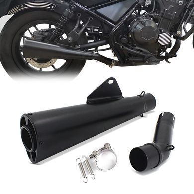 Вихлоп Honda Rebel 500 CMX 17-25 накладний задній глушник Craftride чорний