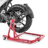 Задня підставка-візок для мотоцикла BMW K 1200 S 04-08 ConStands Single Mover, червона.