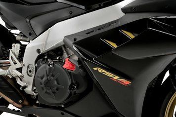 Слайдери на раму R19 Puig для APRILIA RSV4 FACTORY 2021-2024 чорного кольору 21355N
