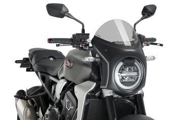 Ретро полуобтекатель Puig для HONDA CB1000R NEO SPORTS CAFE 2018-2020 дымчастого цвета 3133H