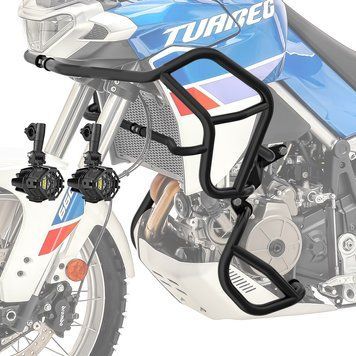 Комплект защитных дуг верх низ + фары на Aprilia Tuareg 660 2022 Motoguard черный