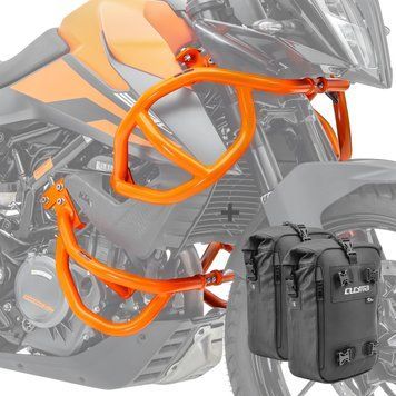 Комплект захисних дуг Motoguard помаранчевий CB4 + сумки для KTM 390 Adventure 20-24