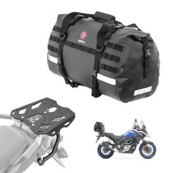 Комплект: багажник + задня сумка 50 л підходить для Suzuki V-Strom 650/XT 17-25.