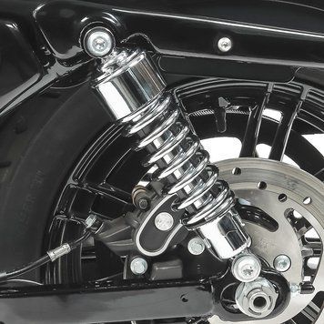 Амортизатор 10.5 дюймовий Harley Sportster 883 86-10 стійки підвіски Craftride хром