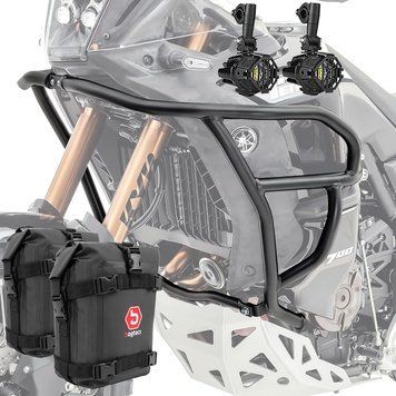 Комплект верхньої захисної дуги + додаткові фари + сумки Yamaha Tenere 700 World Raid 22-24 Motoguard HG16